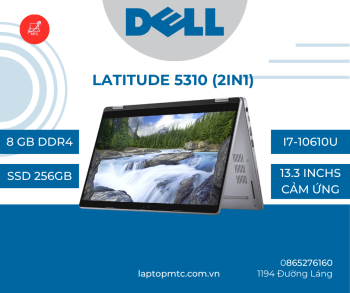 Dell Latitude 5310 (2in1) Core i7-10610U | 8GB | 256GB | 13.3 inch FHD Cảm ứng