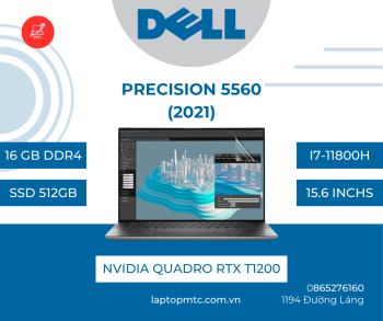Dell Precision 5560 (2021) Core i7-11800H, Ram 16GB, SSD 512GB, 15.6