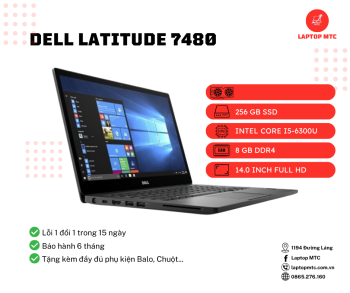 Dell Latitude 7480 I5-6300U/8GB/256GB/14 inch FHD