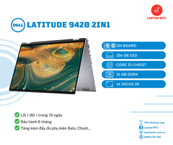 Latitude 9420 2in1 Core i5-1145G7 | 16GB | 256GB | 14 inch 2K